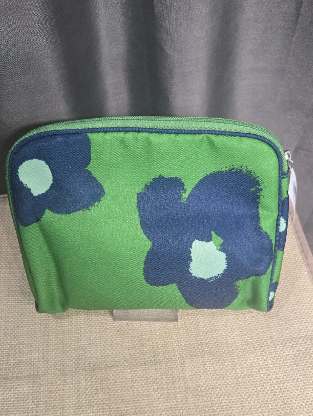 Clinique x Kate Spade Green Floral Cosmetic Pouch